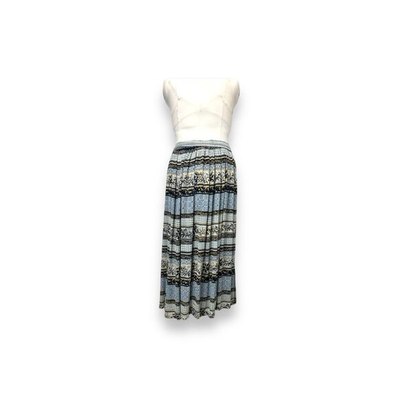 Sag Harbor Vintage Women’s Boho Hippie Maxi Skirt, Blue/Black, size XL - Picture 4 of 9